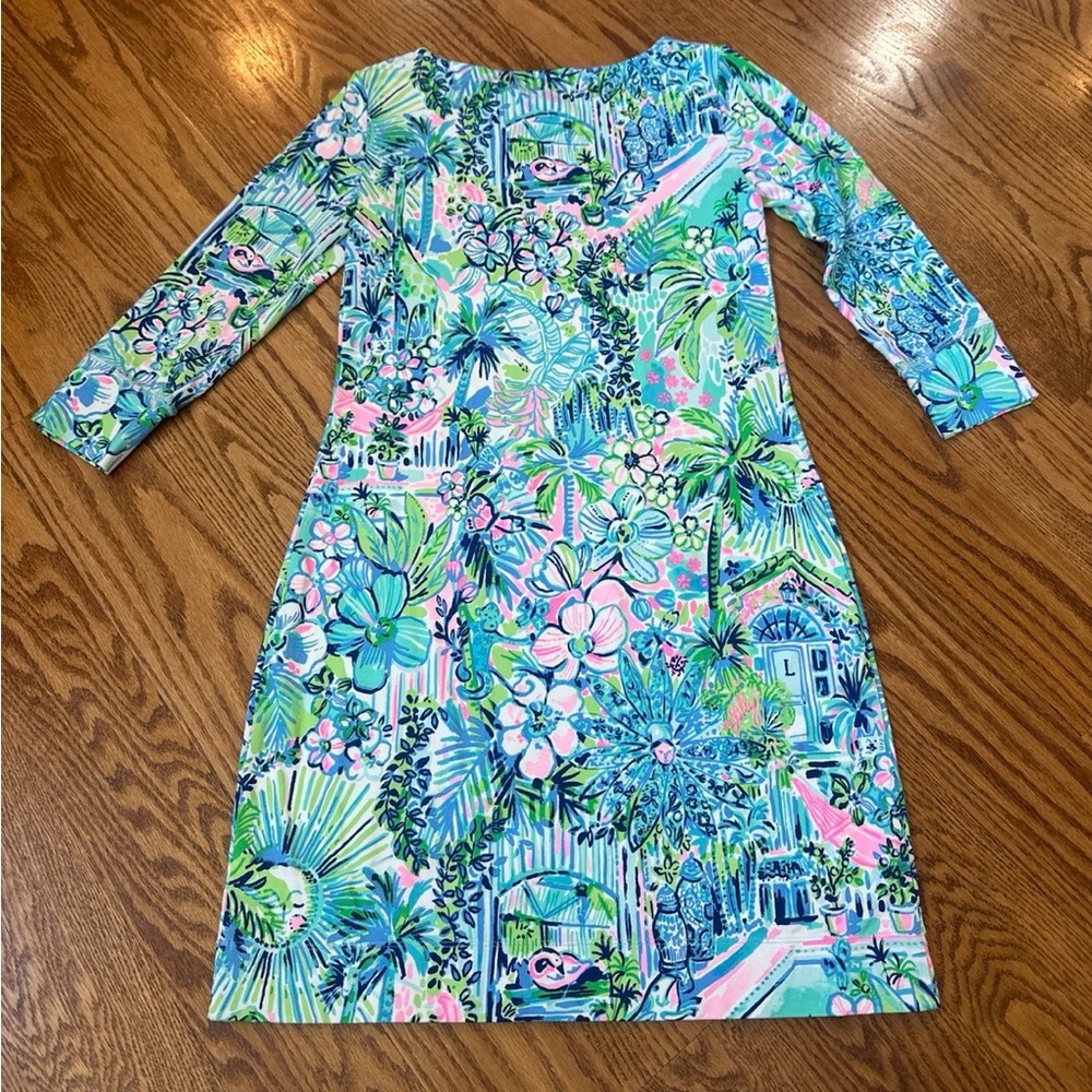 Lilly Pulitzer UPF 50 Sophie Dress Lilly’s House Women’s XS - Picture 6 of 8
